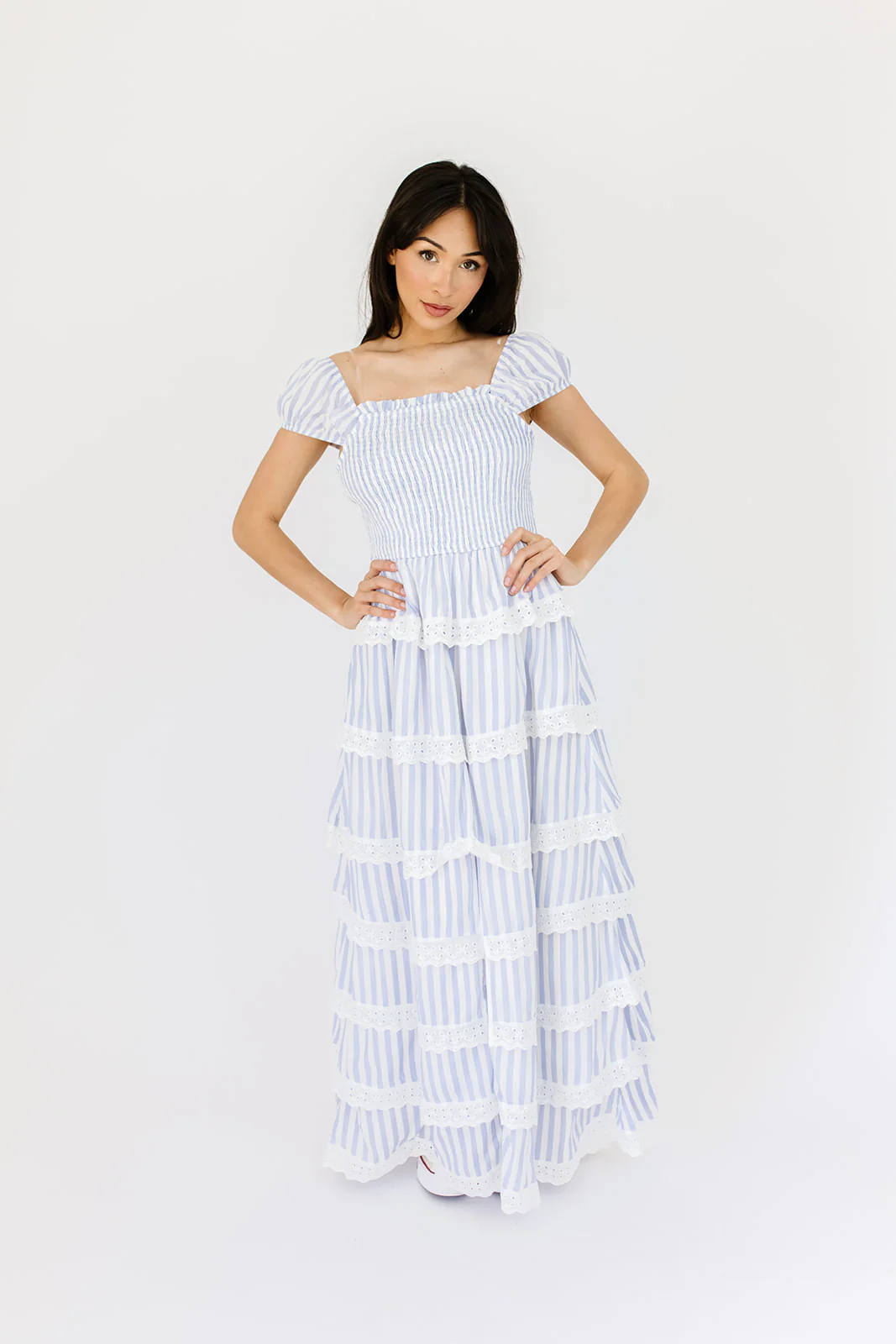 meadow tiered maxi dress