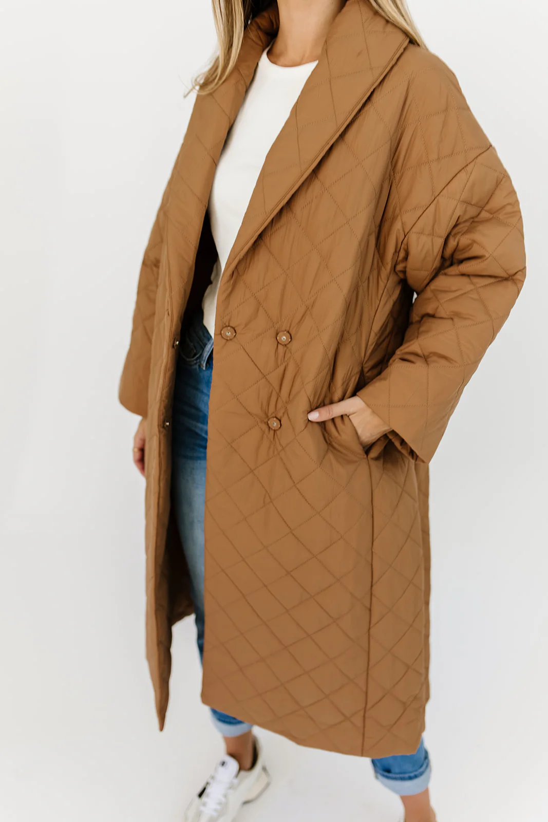 merri quilted trench coat - Image 10