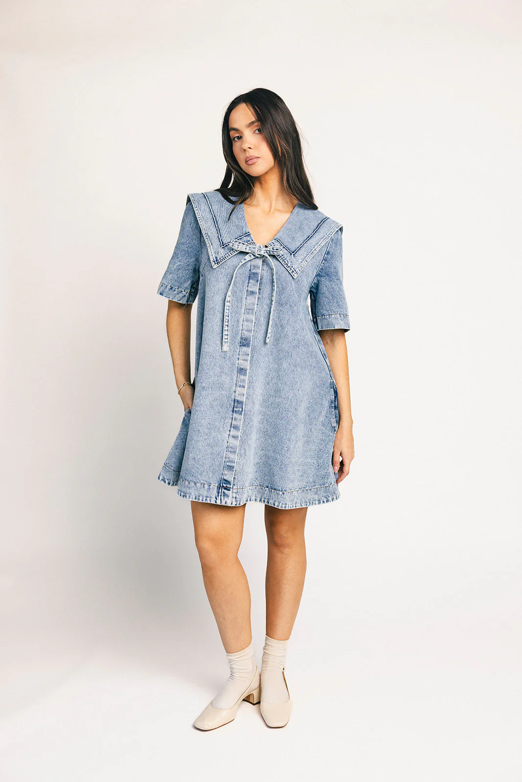 naomi denim dress - Image 3