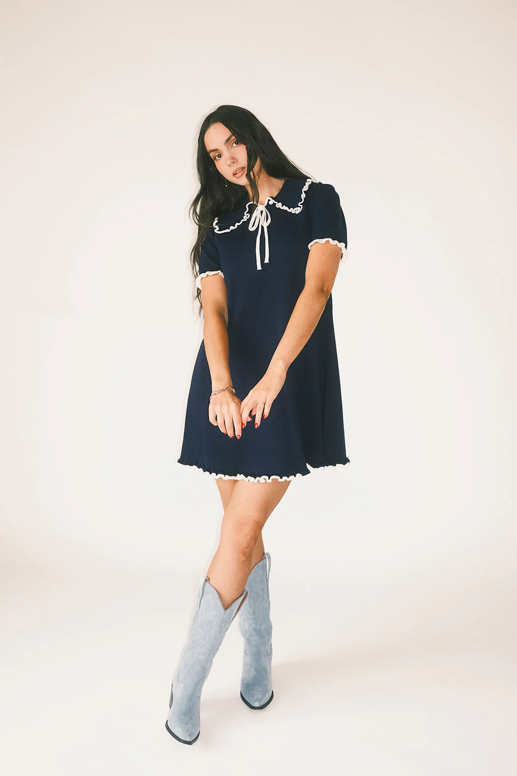 naomi mini dress // navy *zoco exclusive* - Image 10