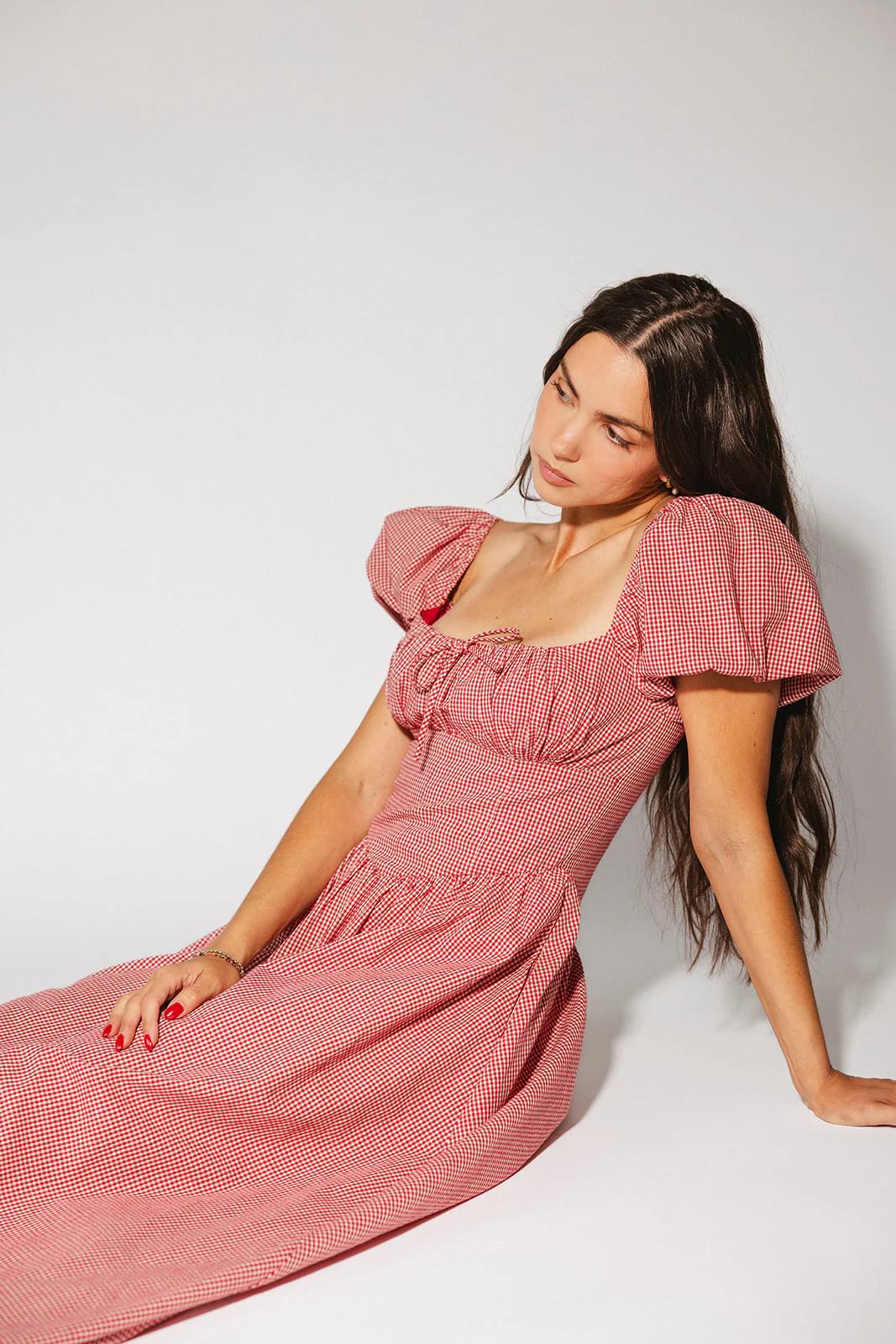 nora midi dress // red gingham *zoco exclusive* - Image 10
