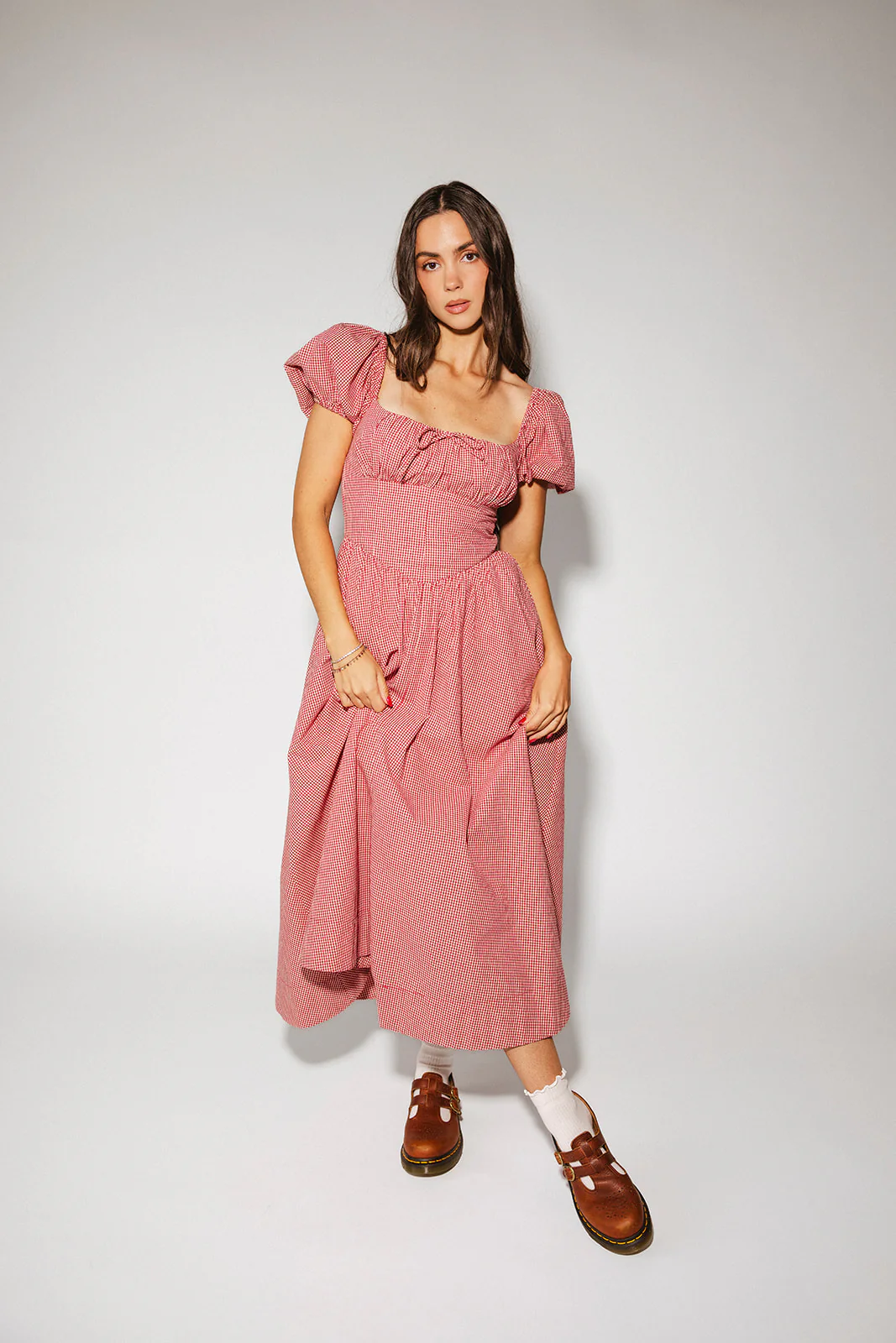 nora midi dress // red gingham *zoco exclusive* - Image 11