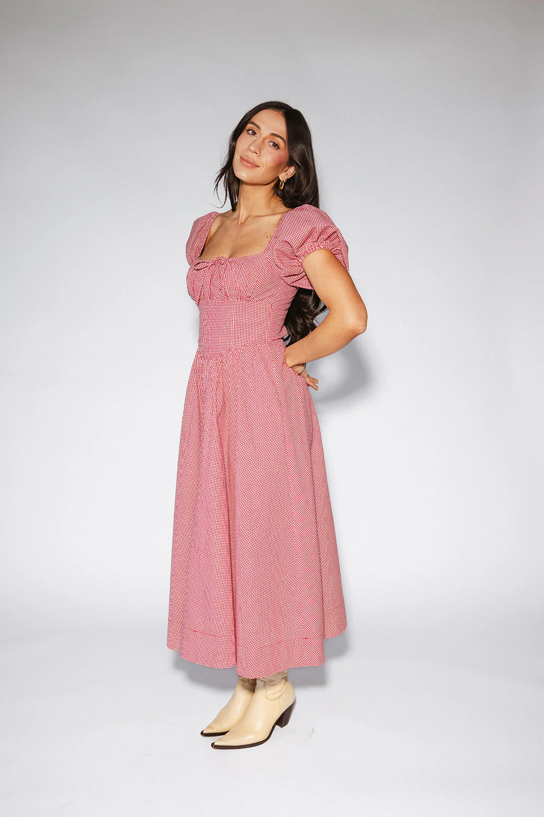 nora midi dress // red gingham *zoco exclusive* - Image 22