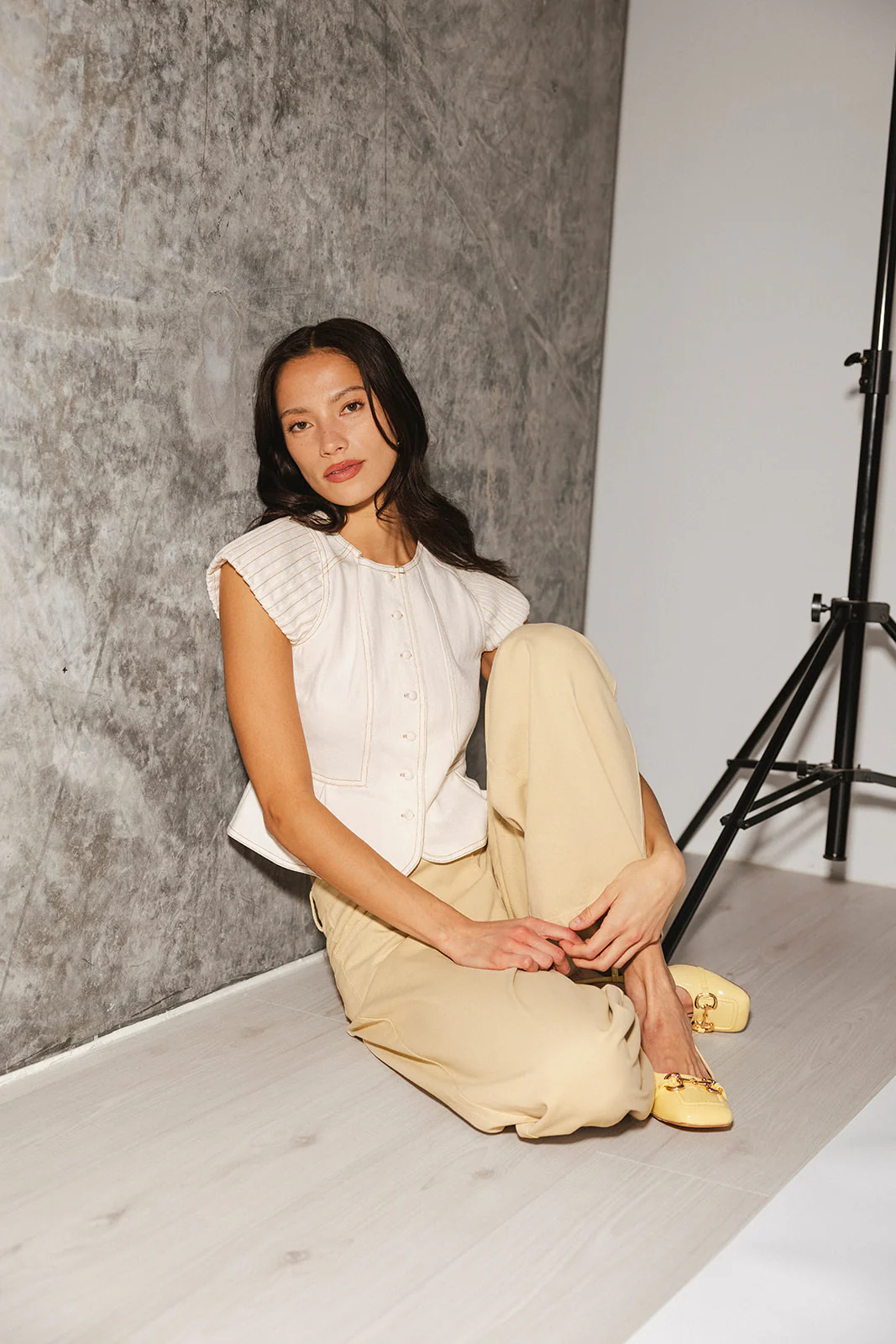penelope peplum top // white *zoco exclusive* - Image 7