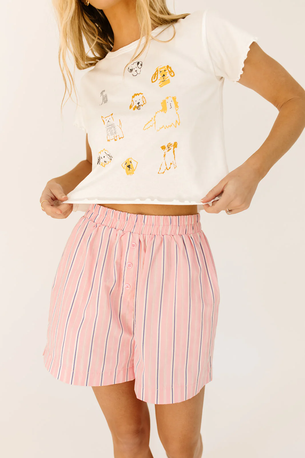 peppermint striped set // pink - Image 21