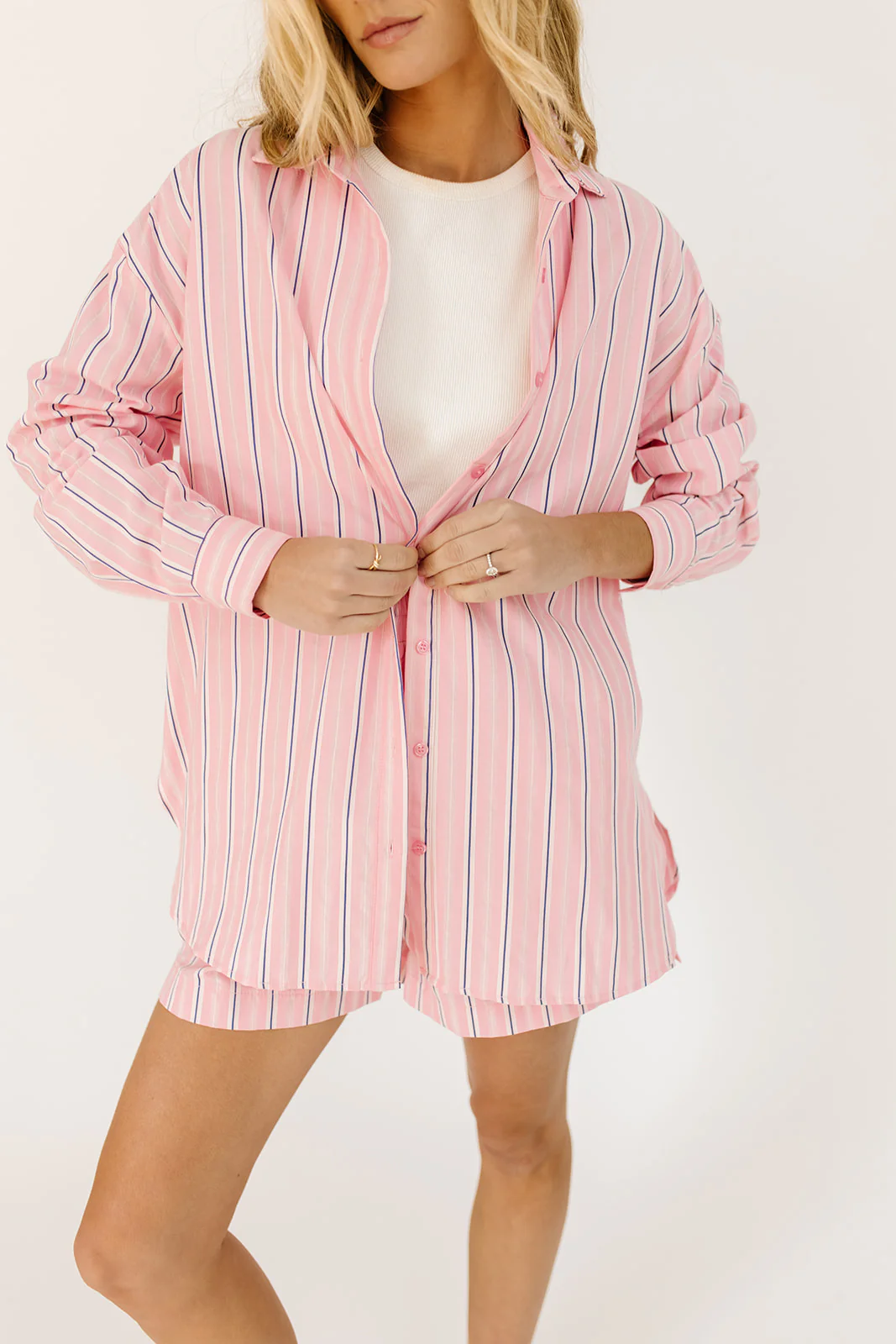 peppermint striped set // pink - Image 5