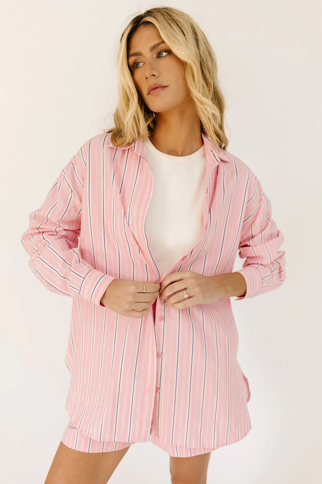 peppermint striped set // pink - Image 6