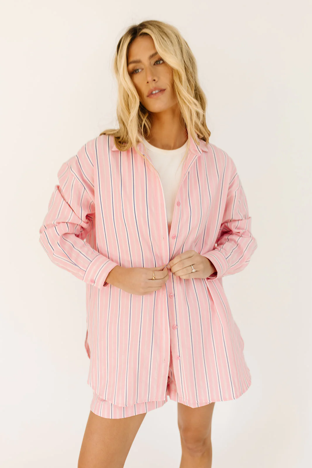 peppermint striped set // pink - Image 8