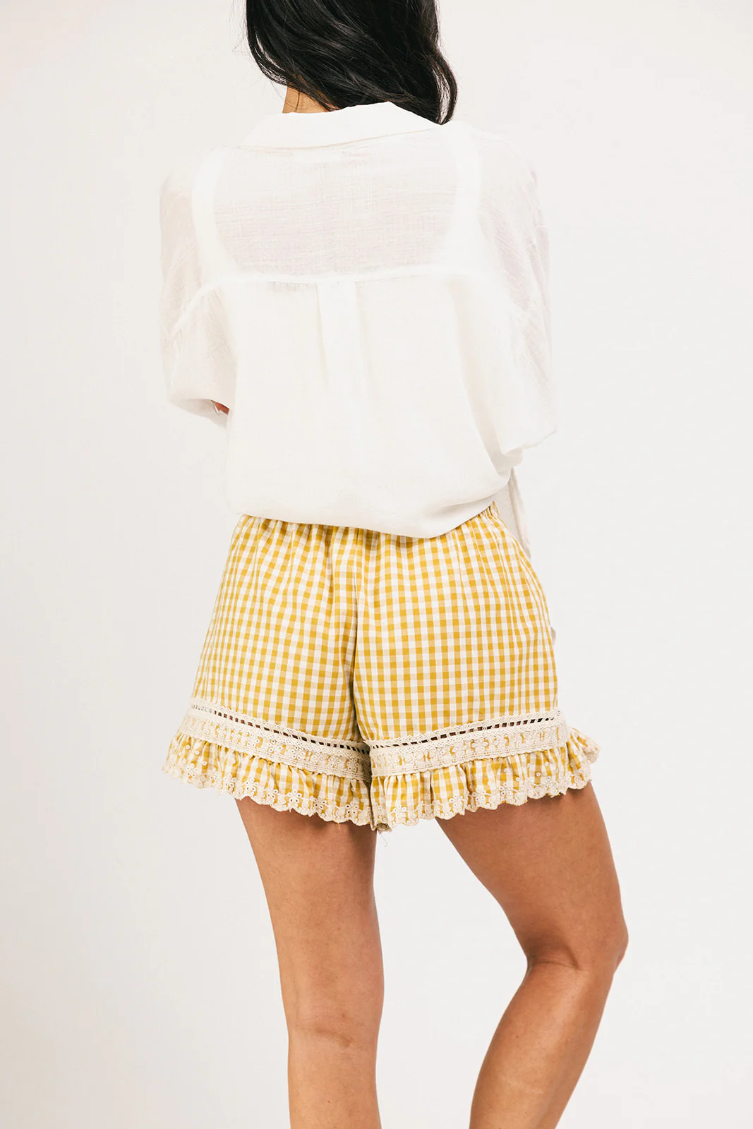 pretty little shorts // caramel gingham *zoco exclusive* - Image 3