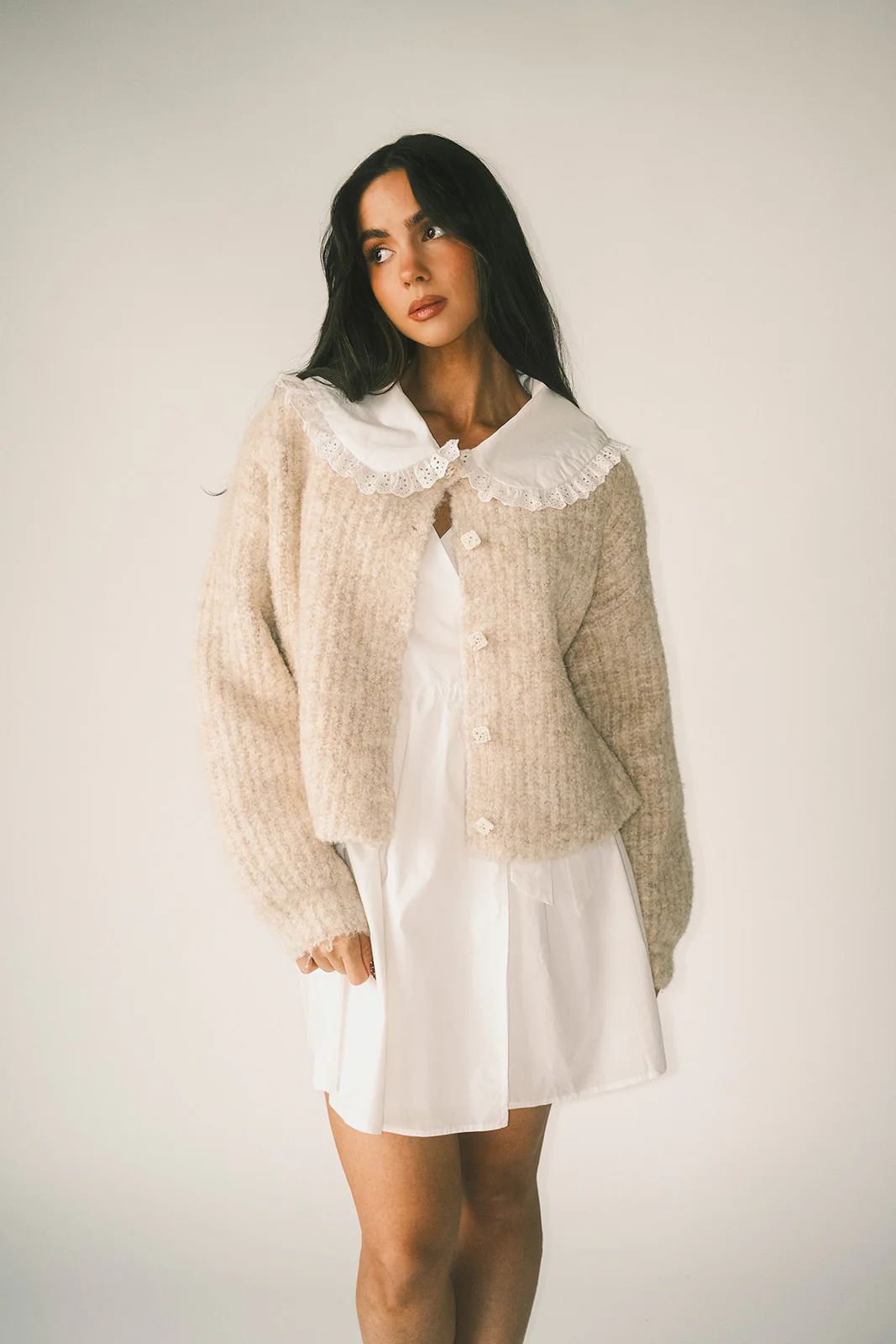 quincy cardigan // oat *zoco exclusive* - Image 14