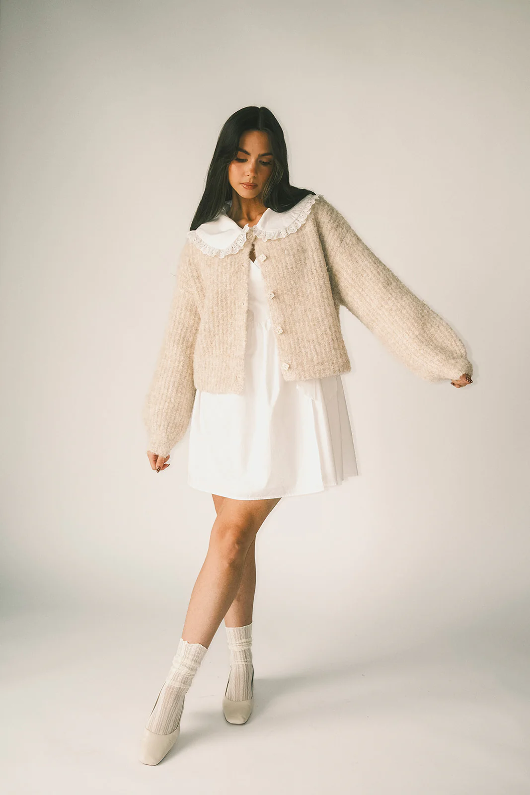 quincy cardigan // oat *zoco exclusive* - Image 15