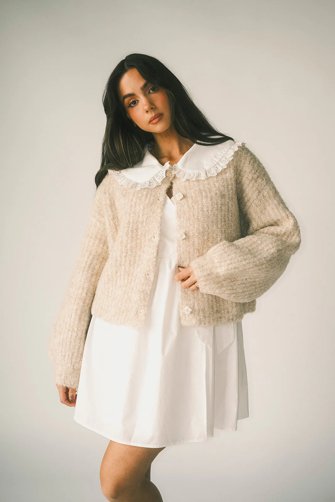 quincy cardigan // oat *zoco exclusive* - Image 17