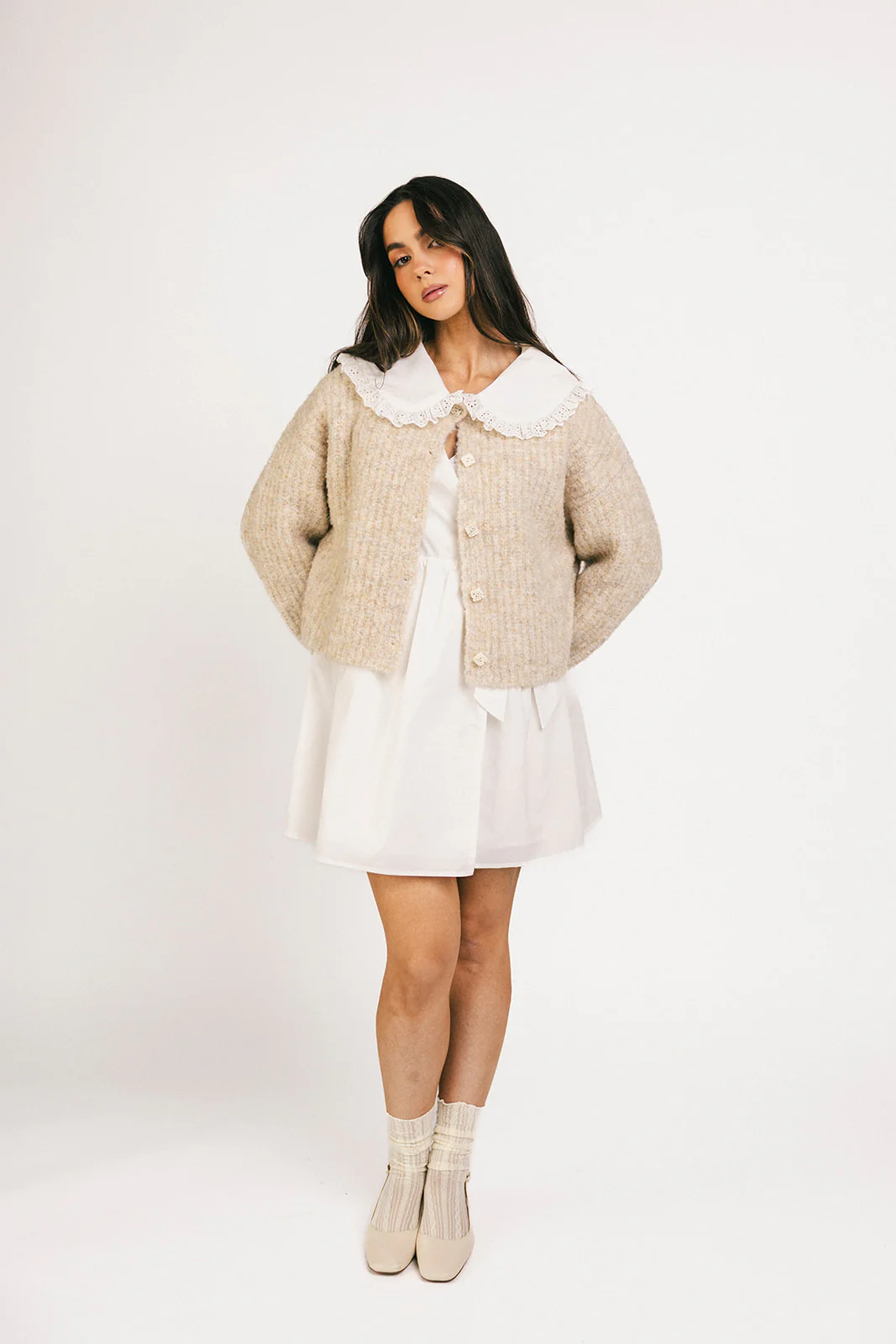 quincy cardigan // oat *zoco exclusive* - Image 4