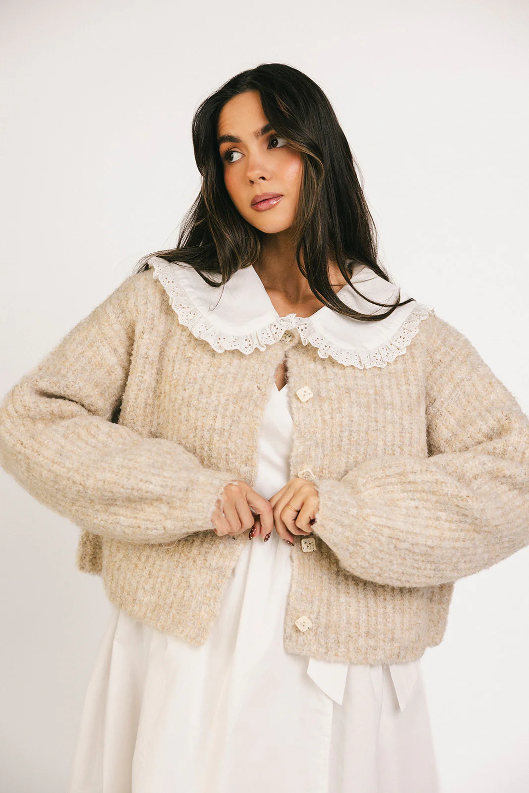 quincy cardigan // oat *zoco exclusive* - Image 6