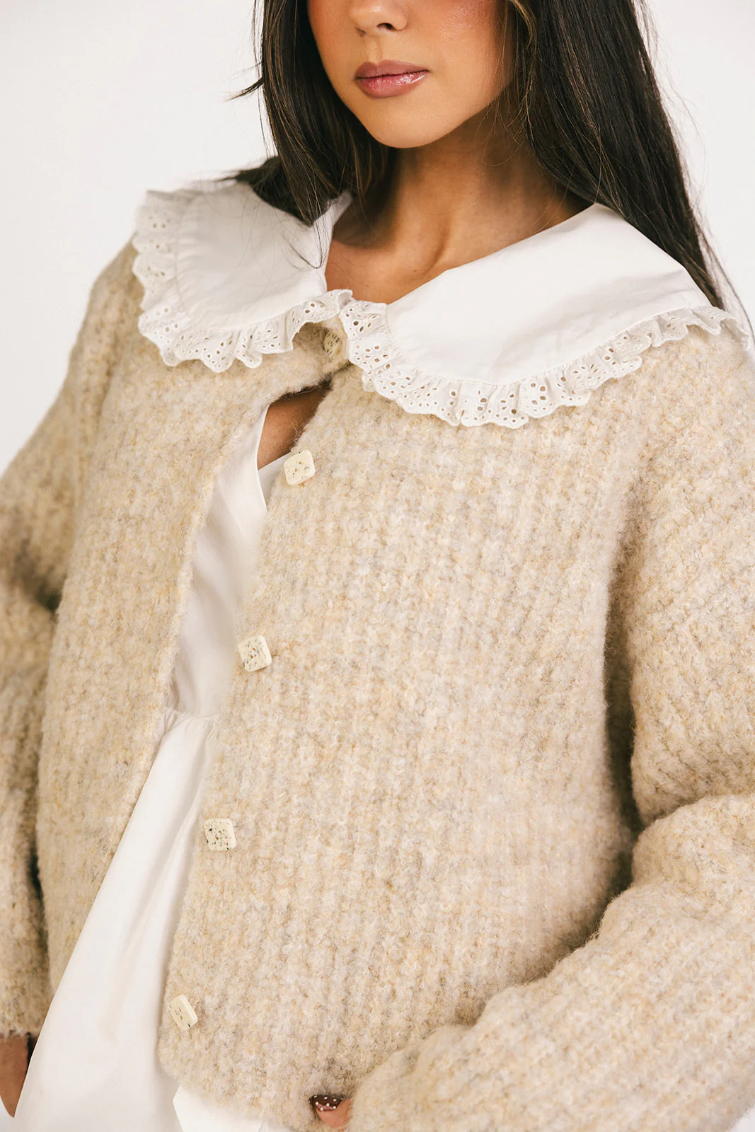 quincy cardigan // oat *zoco exclusive* - Image 8