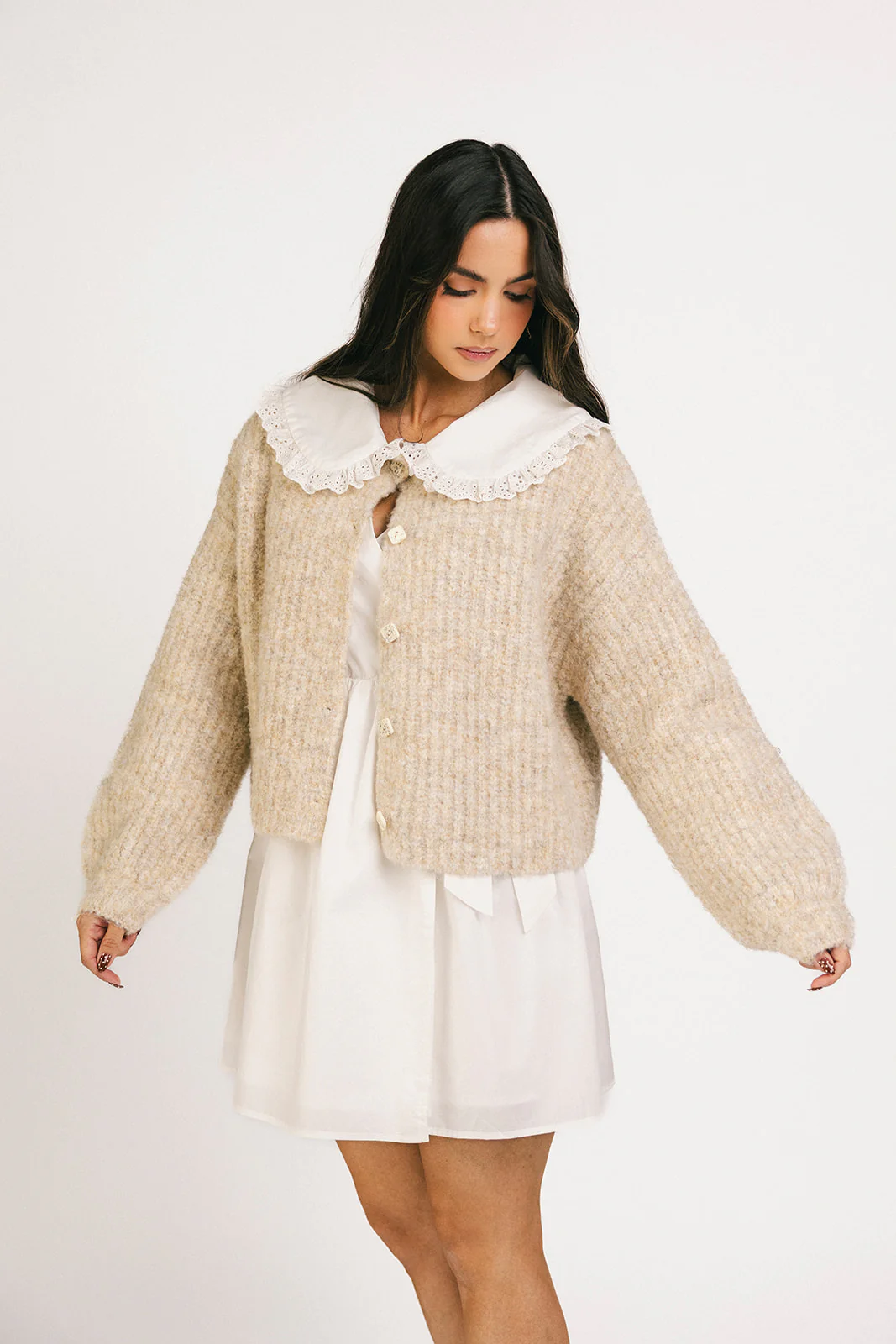 quincy cardigan // oat *zoco exclusive* - Image 9