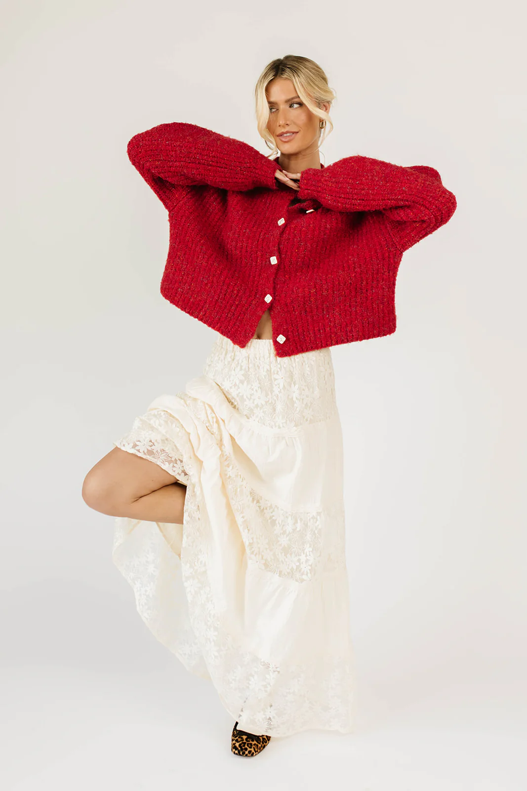 quincy cardigan // red *restocked* - Image 10