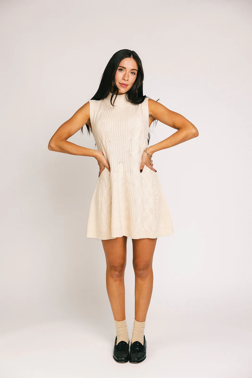 quinn cable knit mini dress - Image 2