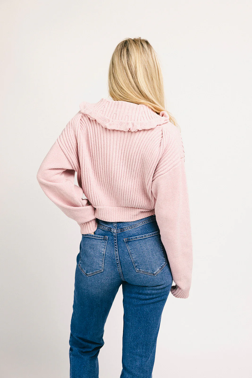 remi zip sweater // pink - Image 7