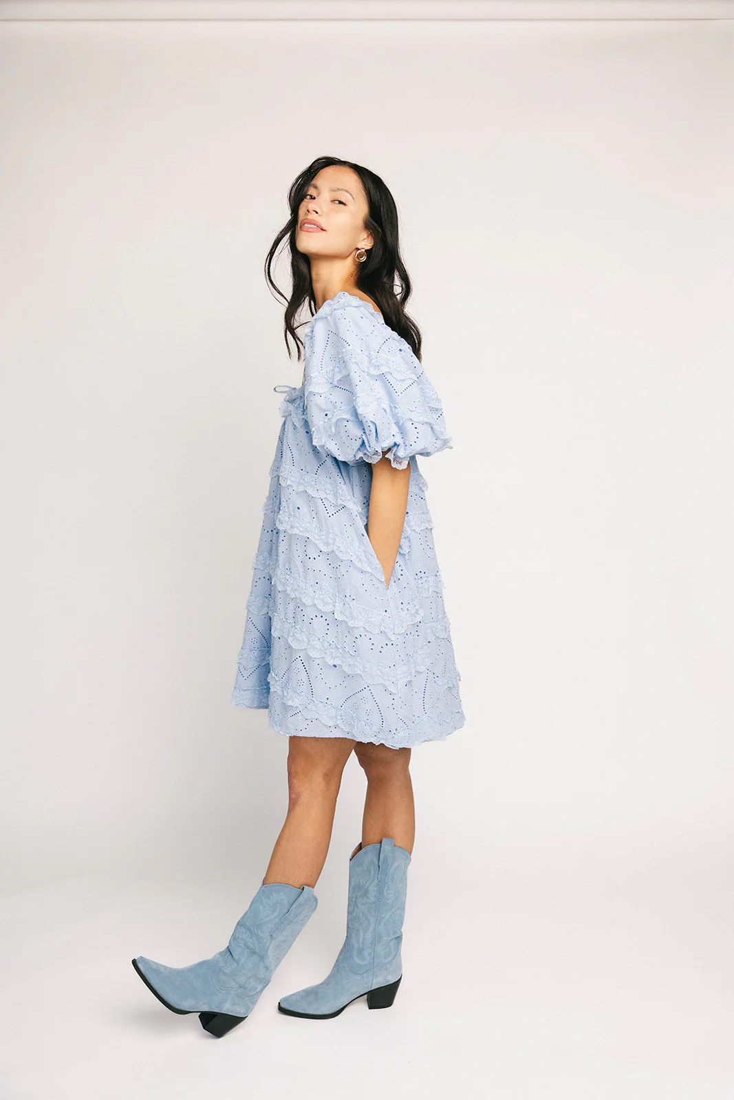 romance era dress // baby blue *zoco exclusive* - Image 25