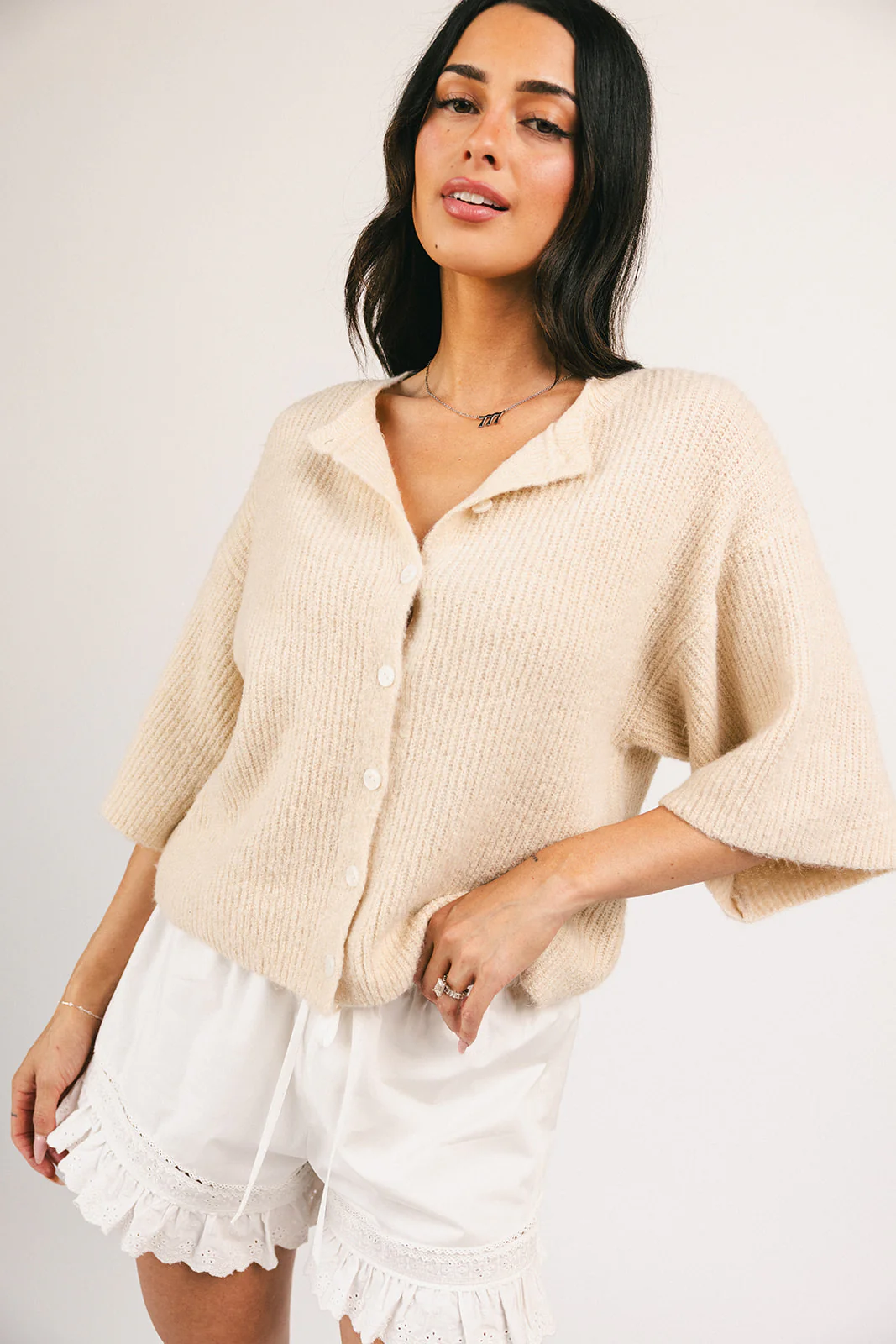 sabrina knit cardigan // cream *zoco exclusive* - Image 13
