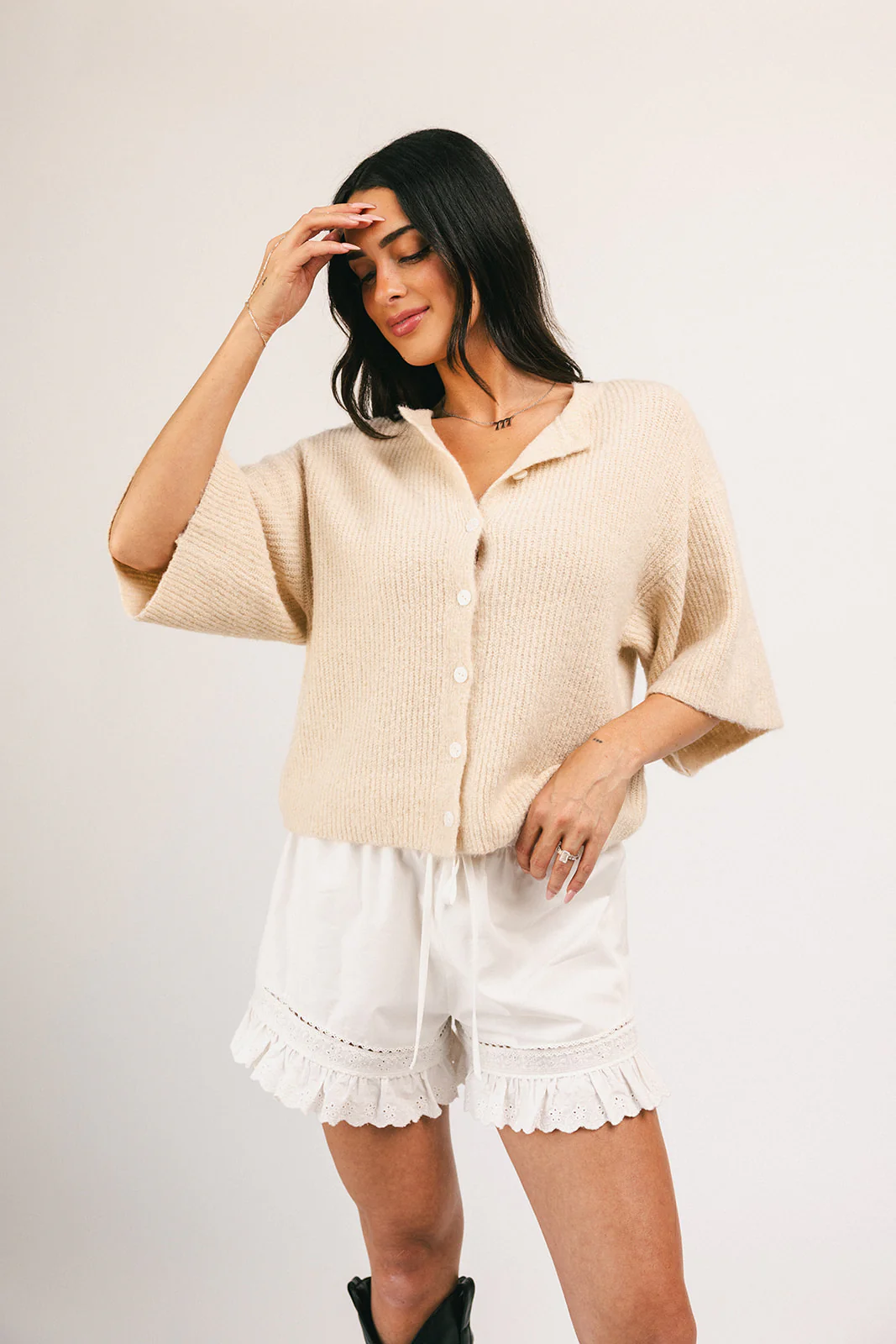 sabrina knit cardigan // cream *zoco exclusive* - Image 14