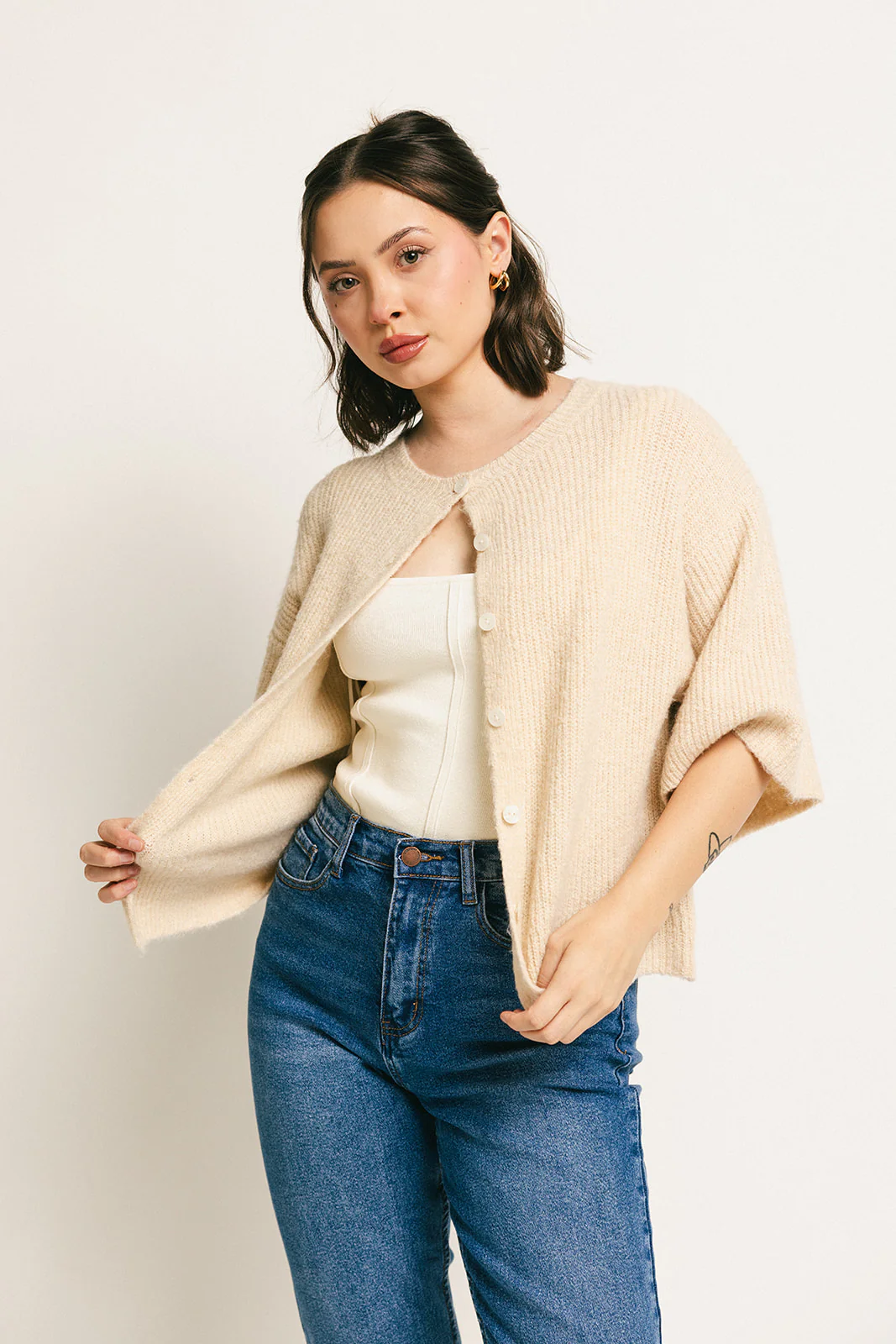 sabrina knit cardigan // cream *zoco exclusive* - Image 36