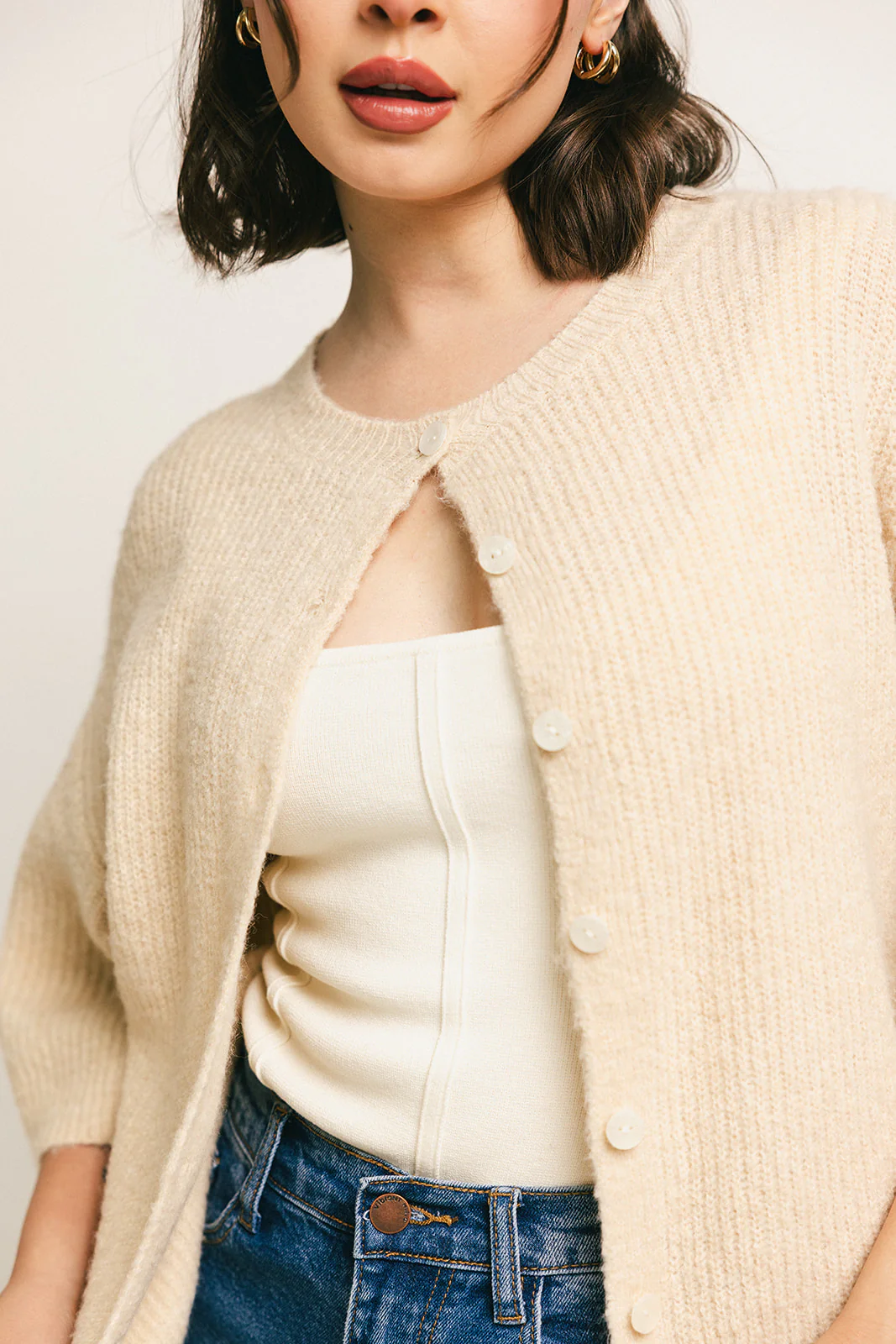 sabrina knit cardigan // cream *zoco exclusive* - Image 39