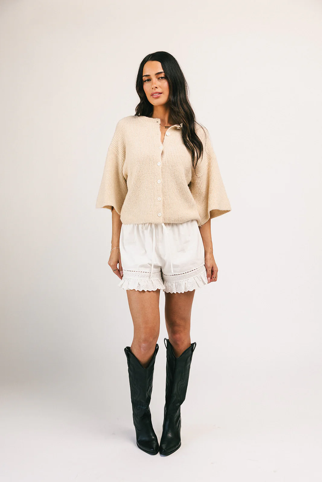 sabrina knit cardigan // cream *zoco exclusive* - Image 4