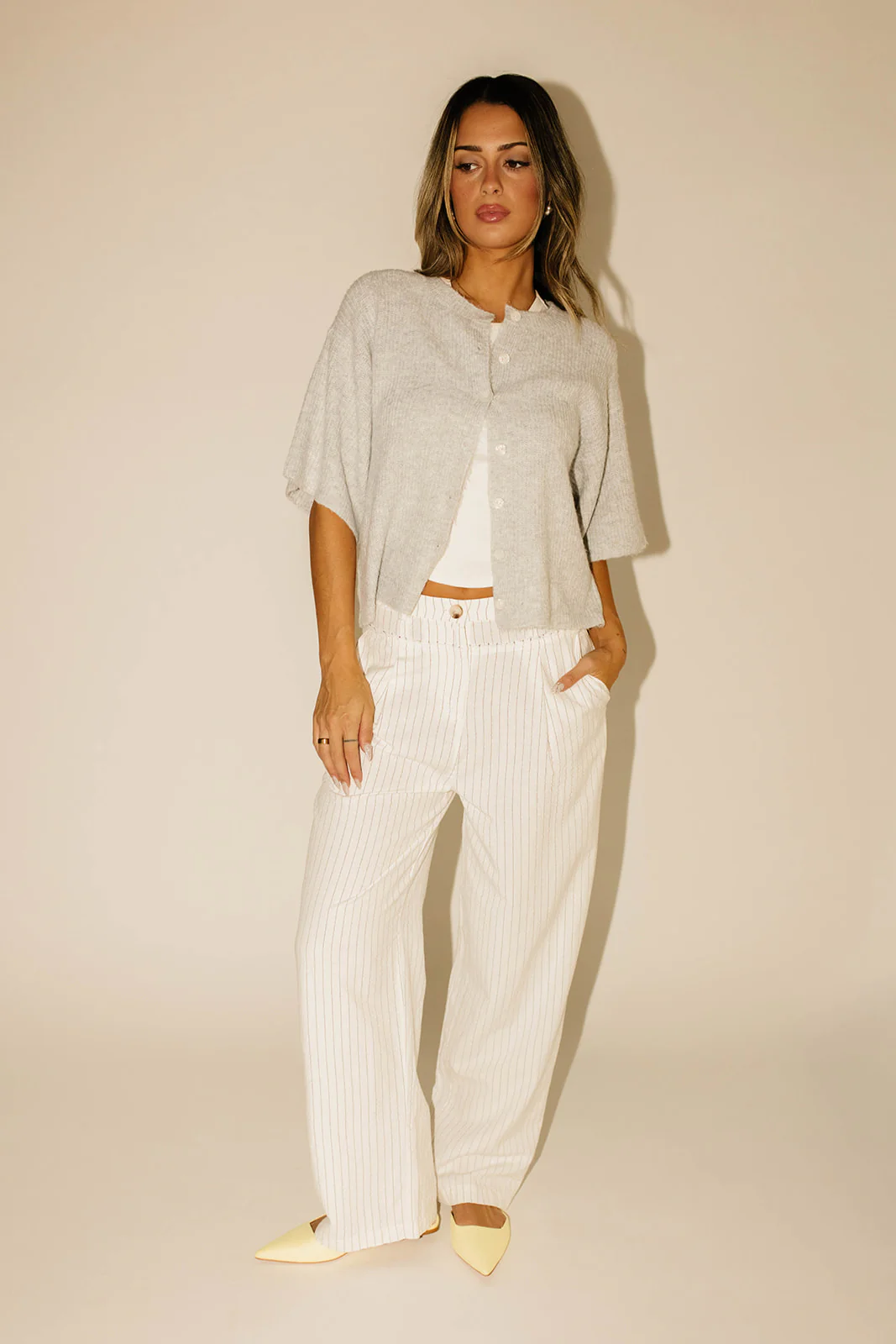 sabrina knit cardigan // grey *zoco exclusive* - Image 19