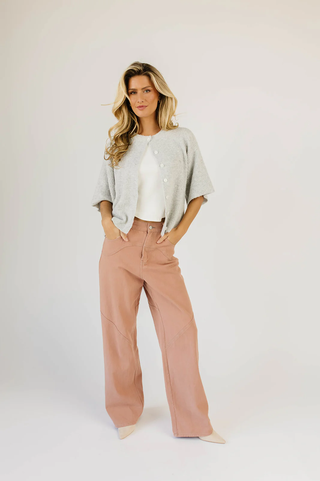 sabrina knit cardigan // grey *zoco exclusive* - Image 7