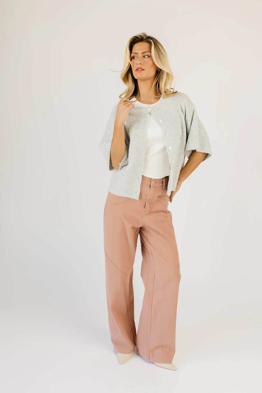 sabrina knit cardigan // grey *zoco exclusive* - Image 9