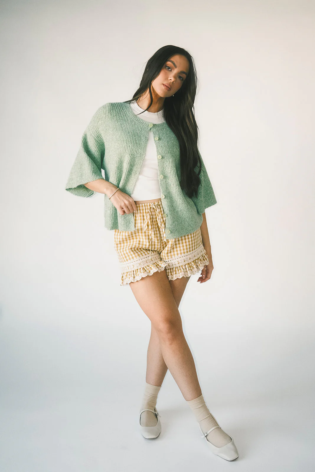 sabrina knit cardigan // light green *zoco exclusive* - Image 12