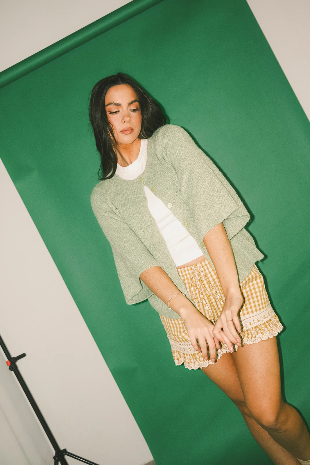 sabrina knit cardigan // light green *zoco exclusive* - Image 13