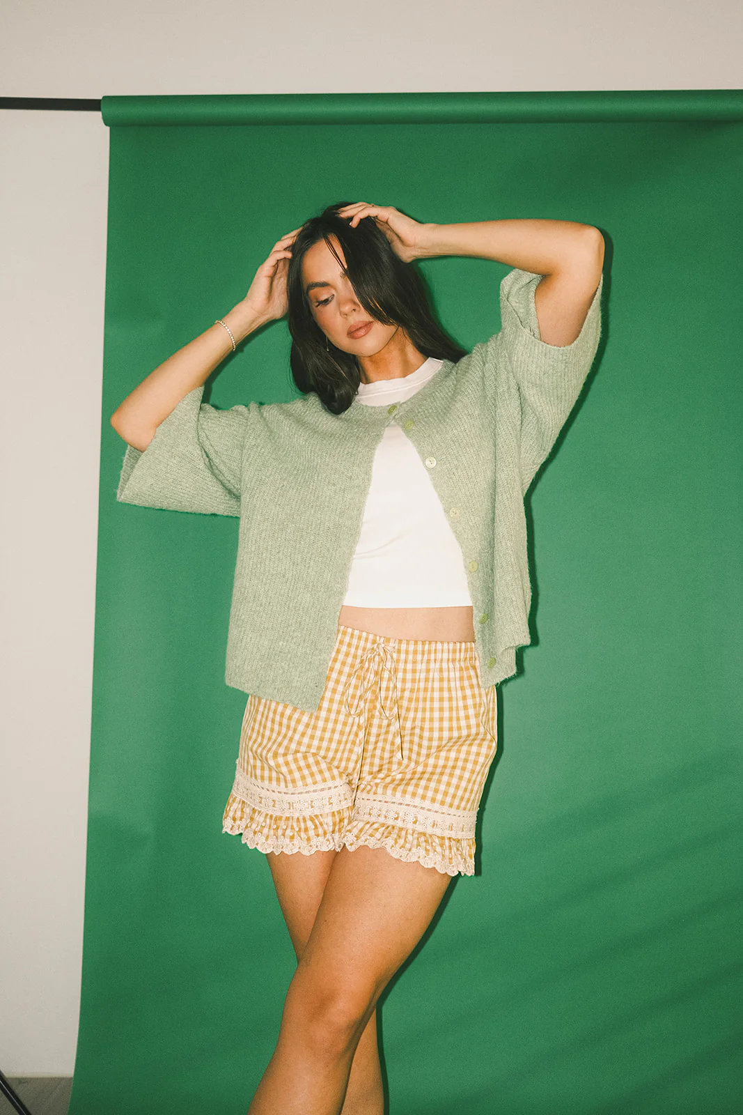 sabrina knit cardigan // light green *zoco exclusive* - Image 14