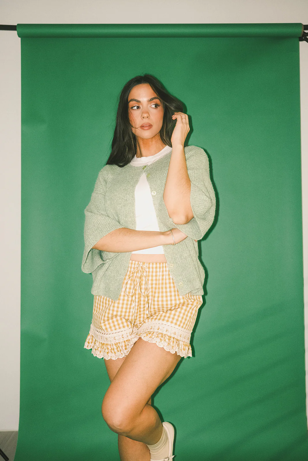 sabrina knit cardigan // light green *zoco exclusive* - Image 16