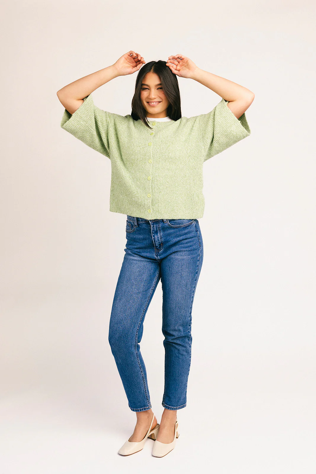 sabrina knit cardigan // light green *zoco exclusive* - Image 18