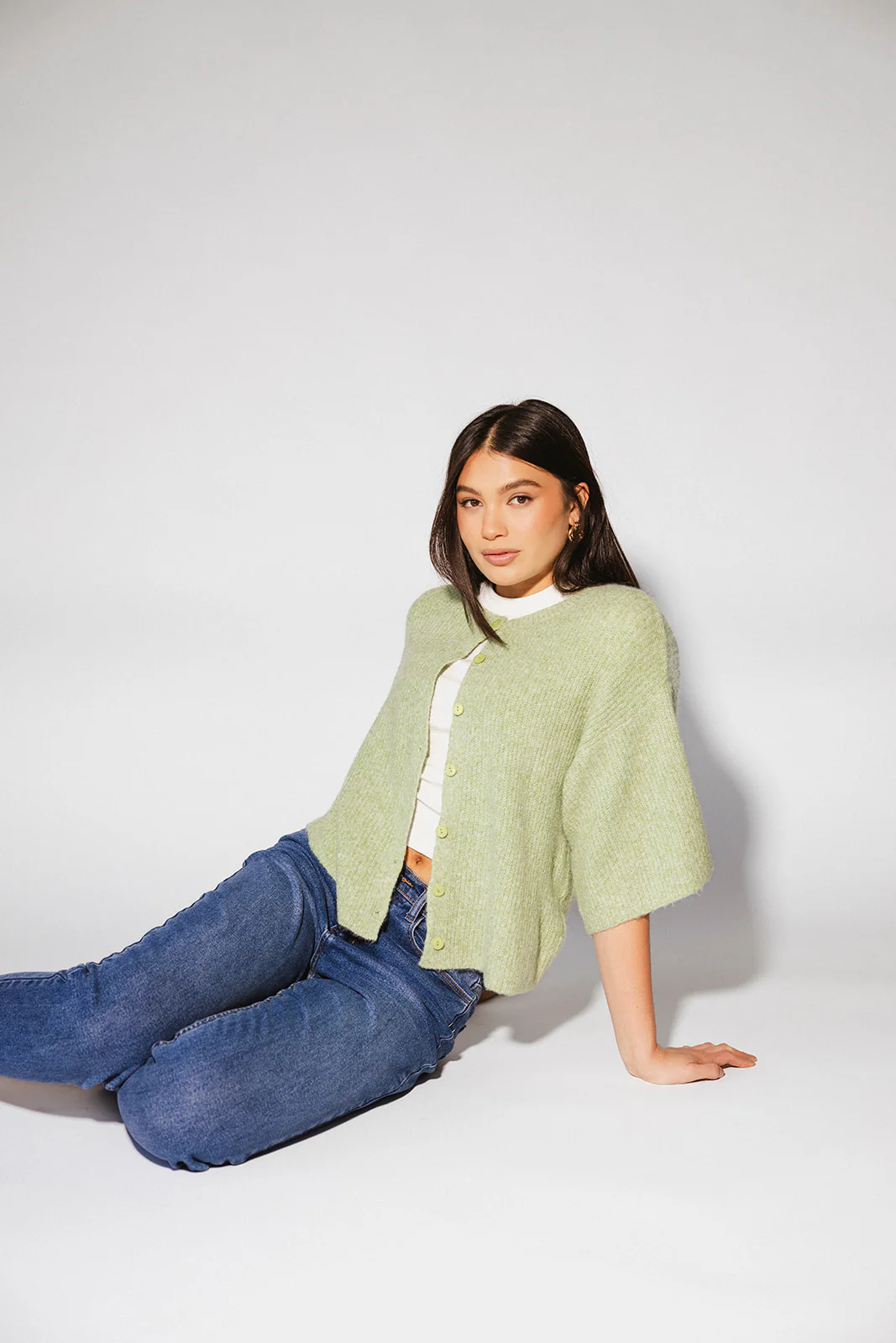 sabrina knit cardigan // light green *zoco exclusive* - Image 21