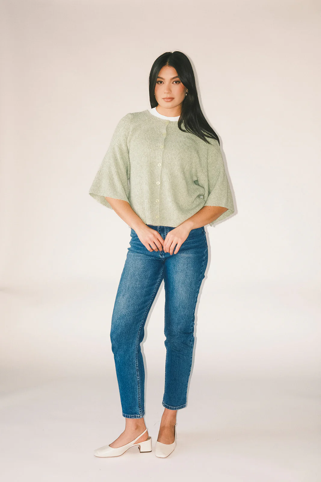 sabrina knit cardigan // light green *zoco exclusive* - Image 22