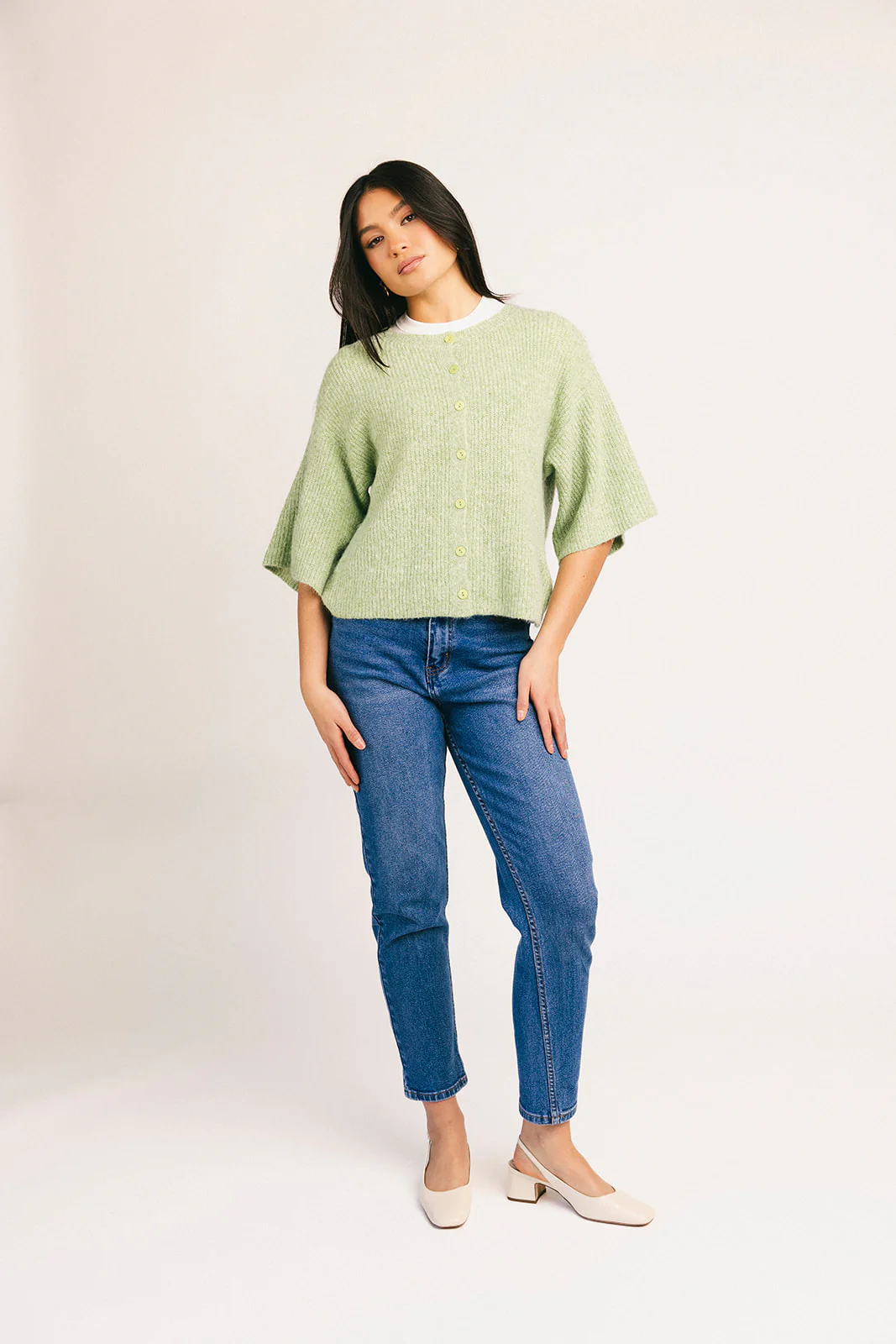 sabrina knit cardigan // light green *zoco exclusive* - Image 24
