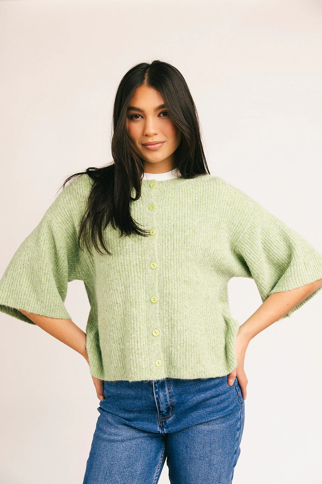 sabrina knit cardigan // light green *zoco exclusive* - Image 25