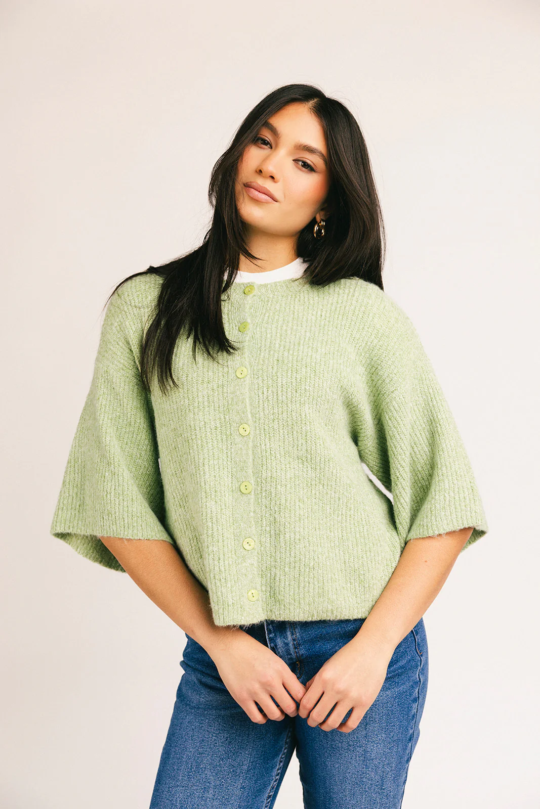 sabrina knit cardigan // light green *zoco exclusive* - Image 26