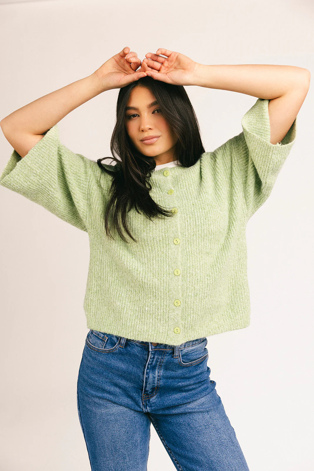 sabrina knit cardigan // light green *zoco exclusive* - Image 27