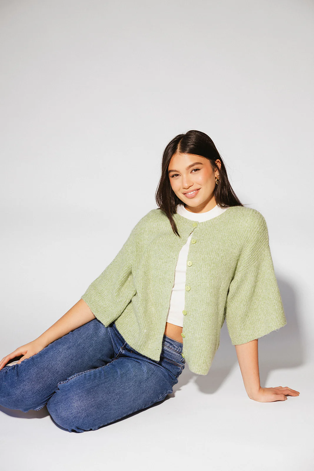 sabrina knit cardigan // light green *zoco exclusive* - Image 29