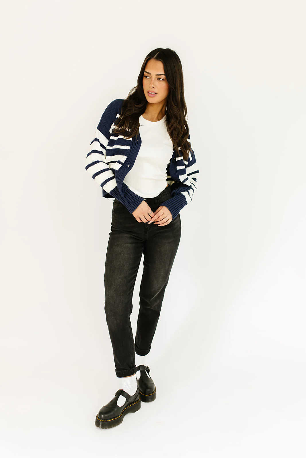 sail away striped cardigan - Image 3