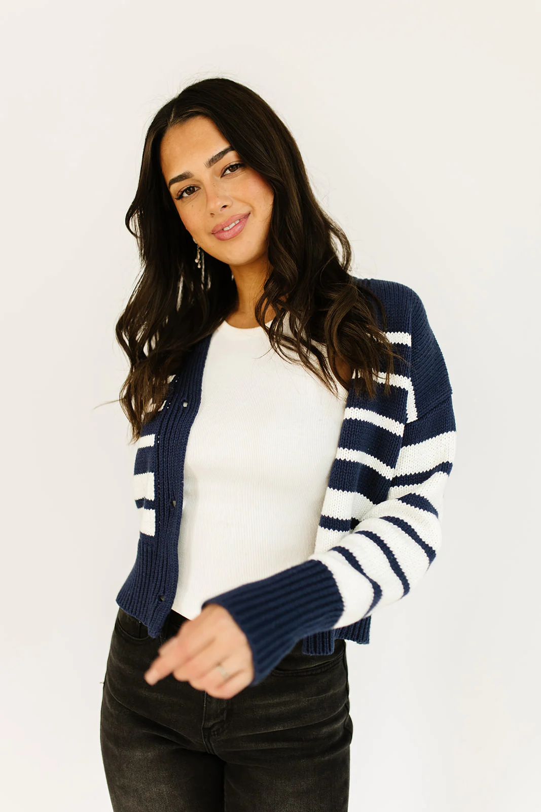 sail away striped cardigan - Image 5