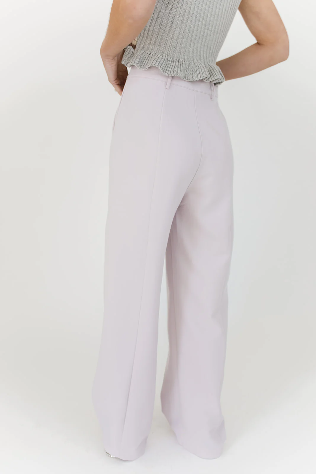 scallop wide leg trousers - Image 6