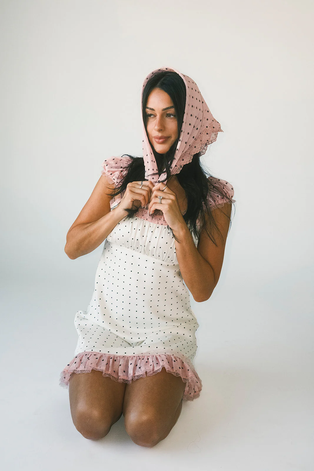 sorel scarf // pink polka dot *zoco exclusive* - Image 23