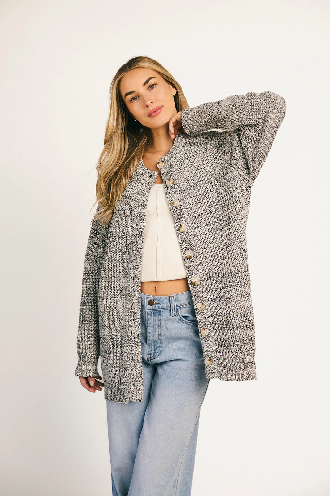 to the moon cardigan // grey *zoco exclusive* - Image 19