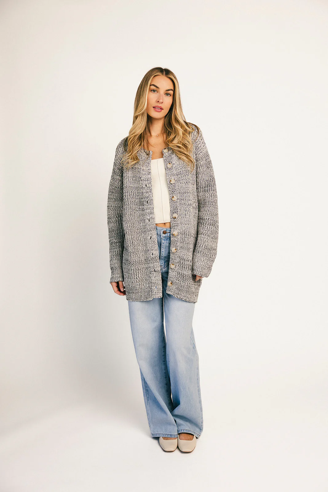 to the moon cardigan // grey *zoco exclusive* - Image 21